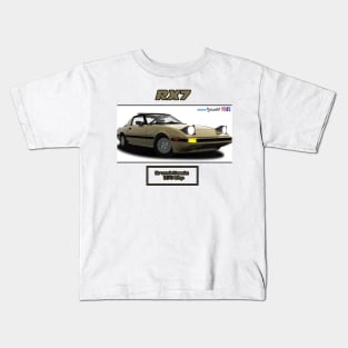 Mazda RX7 FB Light Beige Kids T-Shirt